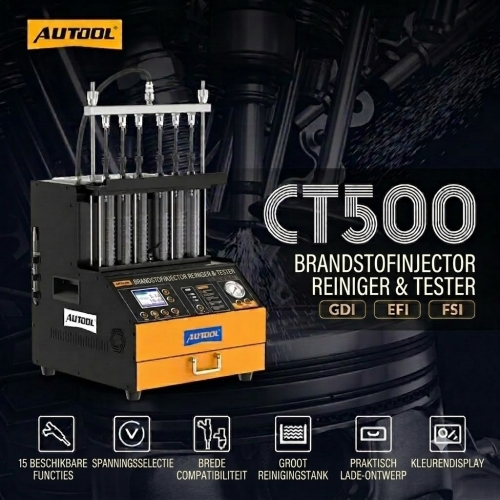 AUTOOL CT500 - Industriële GDI/EFI/FSI injectorreiniger en tester