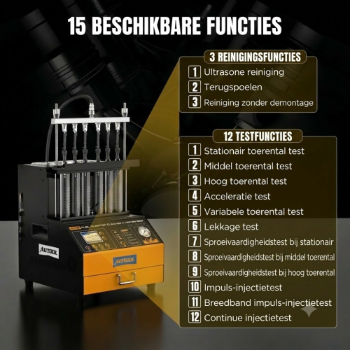 AUTOOL CT500 - Industriële GDI/EFI/FSI injectorreiniger en tester