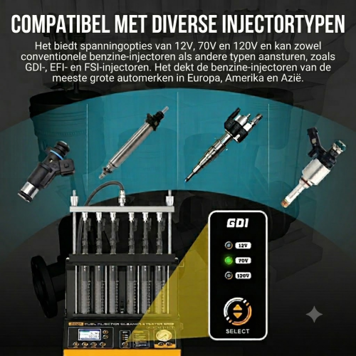 AUTOOL CT500 - Industriële GDI/EFI/FSI injectorreiniger en tester