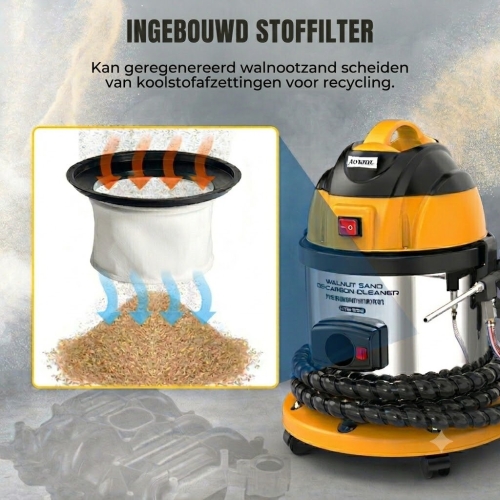 AUTOOL HTS558 Ventielreinigingszandstraalmachine met walnootpoeder
