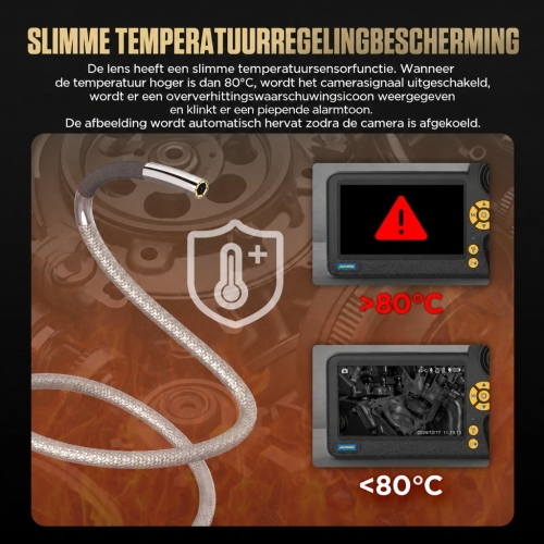 Inspectiecamera Diagnostische endoscoop Autool SVB408 | HD-scherm | 4-richtingen 360°