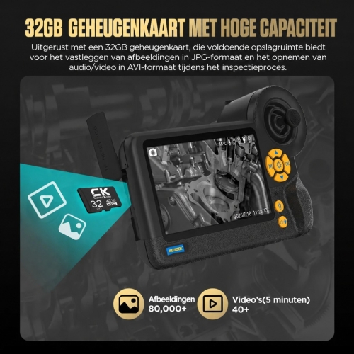 Inspectiecamera Diagnostische endoscoop Autool SVB408 | HD-scherm | 4-richtingen 360°