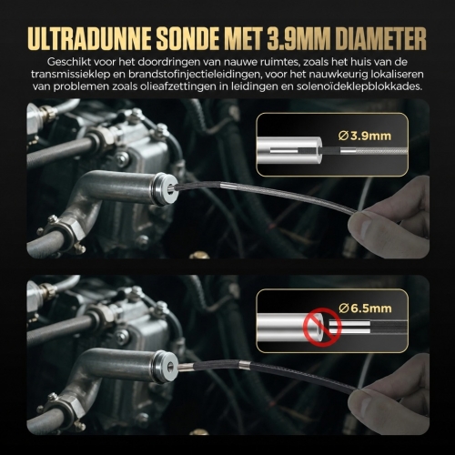Inspectiecamera Diagnostische endoscoop Autool SVB408 | HD-scherm | 4-richtingen 360°