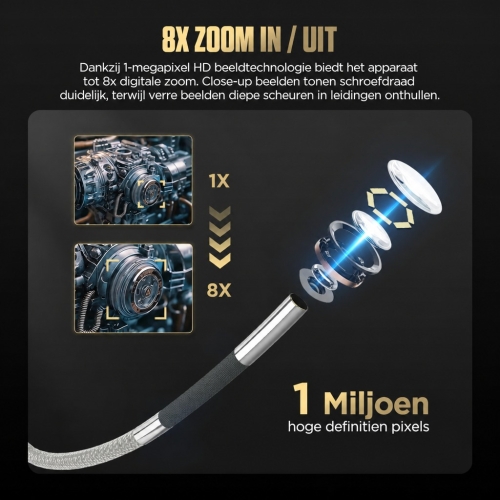 Inspectiecamera Diagnostische endoscoop Autool SVB408 | HD-scherm | 4-richtingen 360°