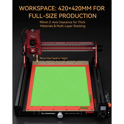 Atomstack C4 Pro CNC-freesmachine + accessoires