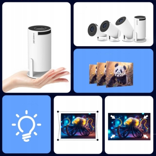 MAGCUBIC HY300 PRO HD TV-PROJECTOR 130'' ANDROID WIFI DRAAGBAAR DRAAIBAAR