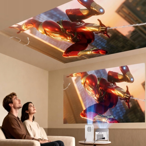 MAGCUBIC HY350MAX Full HD/4K-projector, WiFi 6 HDR10 Android LED-tv met WiFi-luidspreker