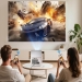 MAGCUBIC HY350MAX Full HD/4K-projector, WiFi 6 HDR10 Android LED-tv met WiFi-luidspreker