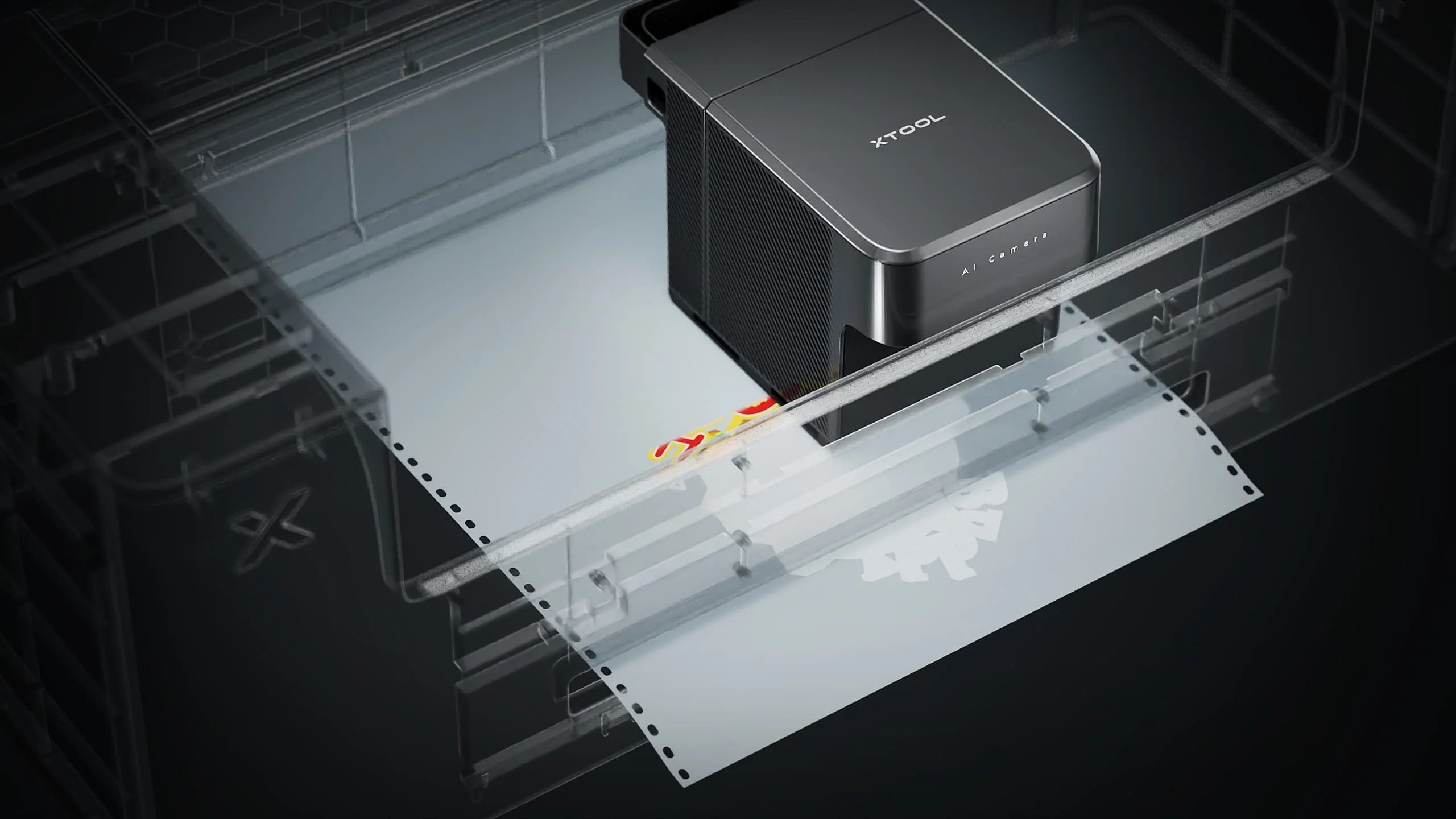 Officieel detail van de xTool-printer