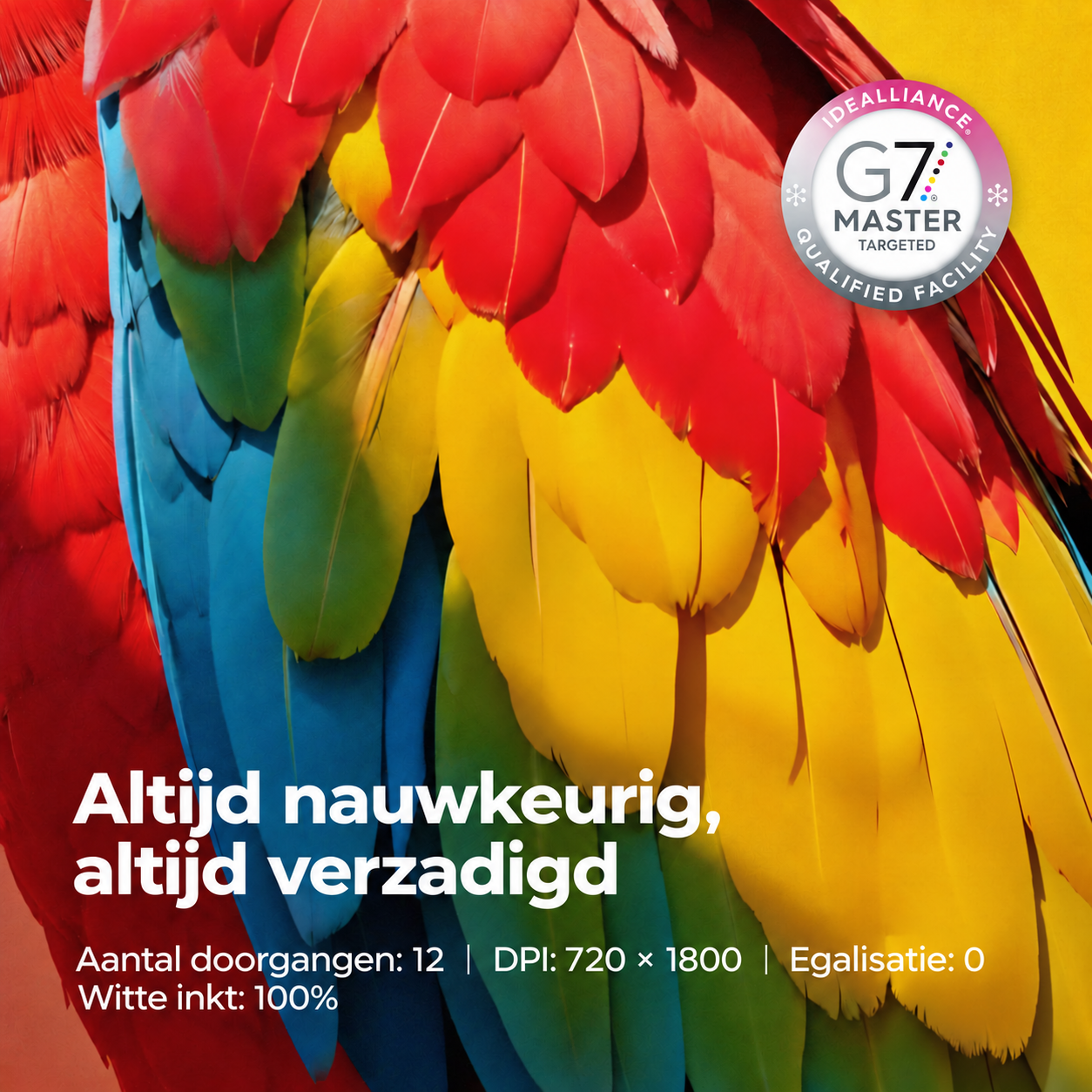 G7-kleurconsistentie bij DTF-printen