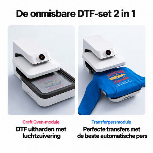 Craft Oven en WonderPress — uitharden en persen van DTF Craft Oven en WonderPress — uitharden en persen van DTF