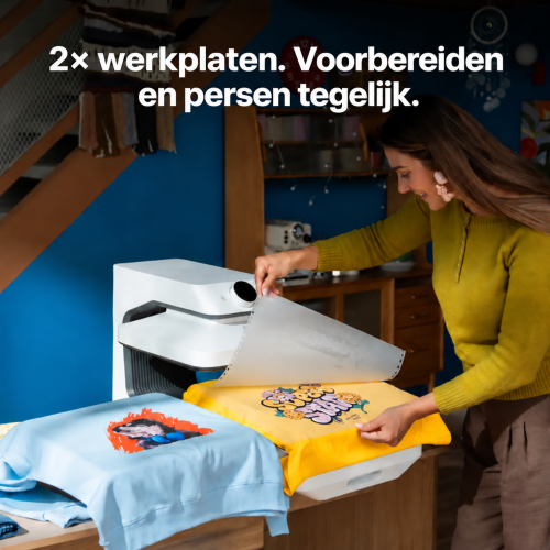 xTool Dual Station — tegelijk voorbereiden en persen xTool Dual Station — tegelijk voorbereiden en persen
