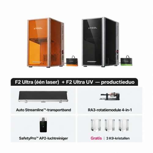 xTool F2 Ultra MOPA + UV — ultiem zakelijk duo xTool F2 Ultra MOPA + UV — ultiem zakelijk duo