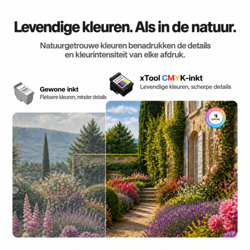 CMYK-printen op verschillende materialen met xTool M2 CMYK-printen op verschillende materialen met xTool M2