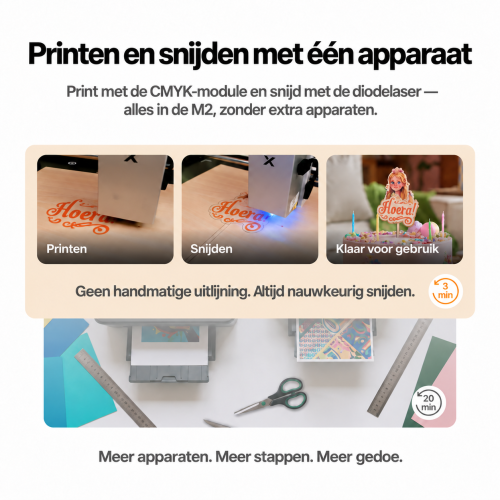 Printen en snijden met xTool M2