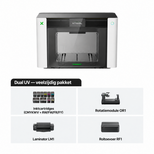 xTool O1 Omni Printer — 4-in-1-printer voor UV, UV DTF, DTG en DTF xTool O1 Omni Printer — 4-in-1-printer voor UV, UV DTF, DTG en DTF