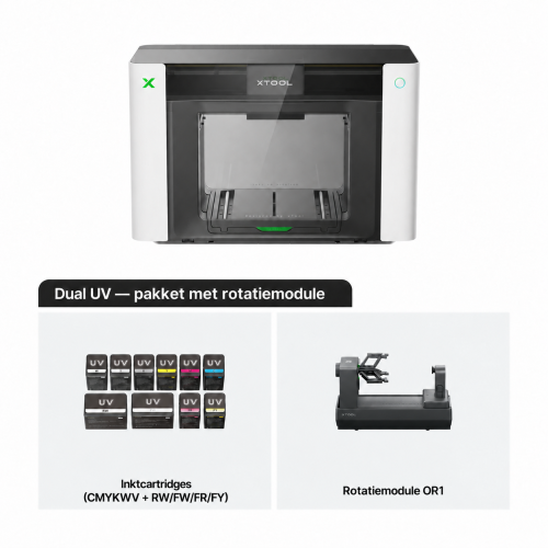 xTool O1 Omni Printer — 4-in-1-printer voor UV, UV DTF, DTG en DTF xTool O1 Omni Printer — 4-in-1-printer voor UV, UV DTF, DTG en DTF