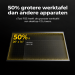Het werkgebied van de xTool P2S is 50% groter