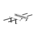 Slimme automatische invoer xTool P3 Standard 150 cm op een witte achtergrond — apparaat en setrails Slimme automatische invoer xTool P3 Standard 150 cm op een witte achtergrond — apparaat en setrails