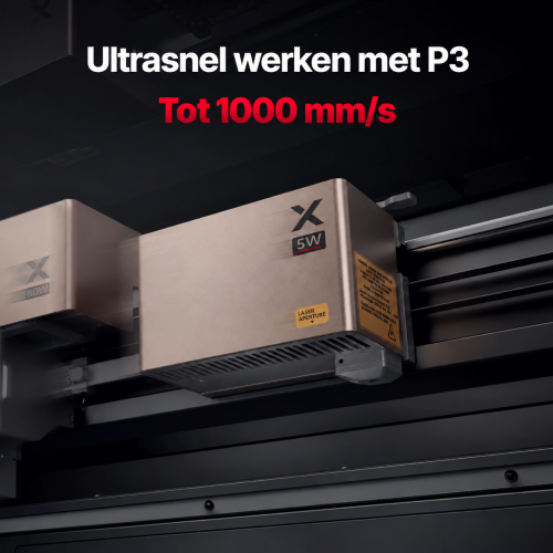 IR-module van 5 W in xTool P3 — snelheid tot 1000 mm/s IR-module van 5 W in xTool P3 — snelheid tot 1000 mm/s