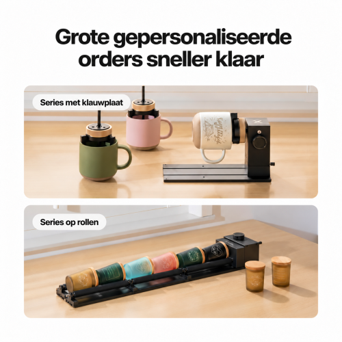 xTool RA3 & RA3 Lite: slim roterend graveren van ringen, bekers & sierobjecten xTool RA3 & RA3 Lite: slim roterend graveren van ringen, bekers & sierobjecten