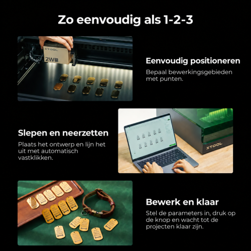 xTool S1 + IR-module 1064 nm — gesloten diodelasersnijder en -graveermachine xTool S1 + IR-module 1064 nm — gesloten diodelasersnijder en -graveermachine