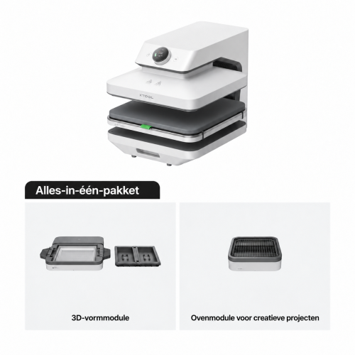xTool WonderPress 3D — modulaire automatische transferpers xTool WonderPress 3D — modulaire automatische transferpers