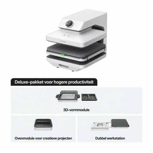 xTool WonderPress 3D — modulaire automatische transferpers xTool WonderPress 3D — modulaire automatische transferpers